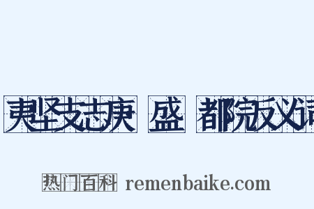 夷坚支志庚·盛珪都院反义词是什么意思的图片